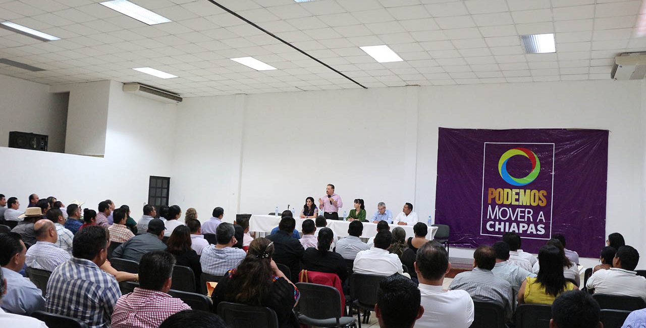 Reunión de trabajo con Presidentes y Secretarios Generales de los Comités Municipales del Partidos Podemos Mover a Chiapas
